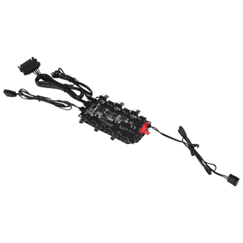 RGB AURA ARGB Cable Splitter Hub Case Temperature Control Controller Extension Cable Adapter LED Strip Light 1