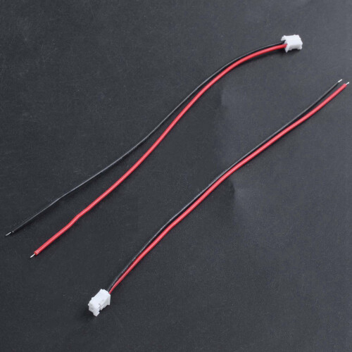 100Pcs  JST 2.0 2P Male Connector Wires Cables 1