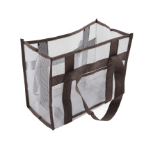 Large Capacity Mesh Oxford Bag for Kids Shells, Outdoor, Beach, Pool L