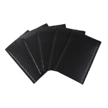 25pcs Black Bubble Mailer Pouches Shockproof Padded Envelopes for Cosmetics and Accessories