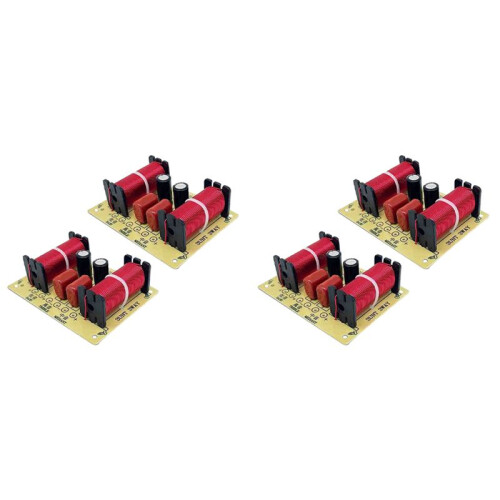 4x 150W HiFi Crossover Filter Module 3 Way Speaker Frequency Divider for DIY Home Speaker Treble Medium Bass