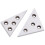 Solid Angle Plate Set 30-60-90 Degree & 45-45-90 Degree, Triangle Angle Block Hardened Steel with Precision Ground Angle 3