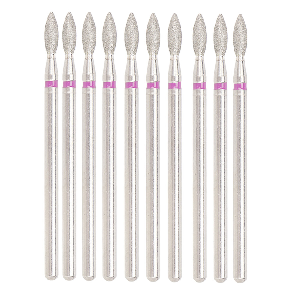 50pcs Carborundum Flame Nail Drill Bits Set for Salon & Beginners