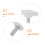 5pcs Adjustable Mannequin Stand Screws for Dress Form Base Secure Display Lock Retail Use 3