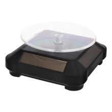 Solar Rotating Display Stand 360 Smooth Rotation Solar Powered Turntable for Jewelry and Retail