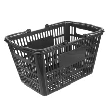 Plastic Storage Basket with Handles Large Capacity Durable Shopping Organizer for Home and Retail