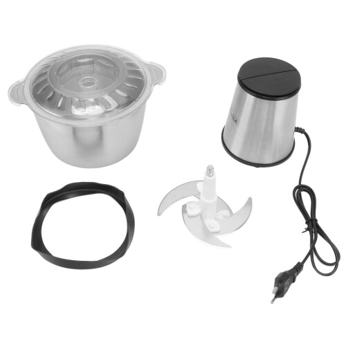 Elektrischer Fleischwolf, 2 Liter, 300 W, Edelstahl