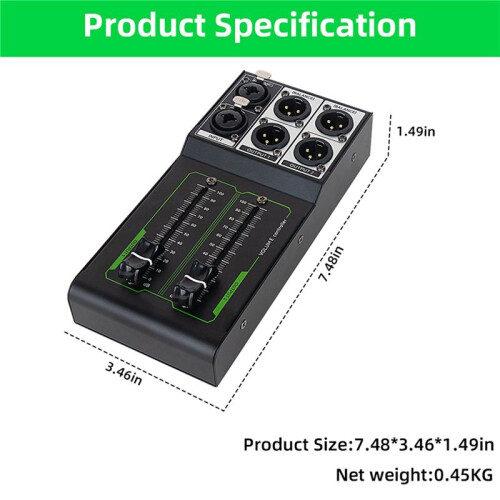 2X Passive Volume Controller No Noise Input and Output Sound Quality Lossless Mixer Volume Adjustment Controller 2