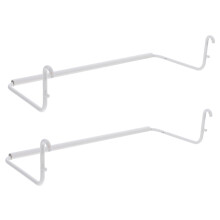 Pegboard Paper Towel Holder Set, Stainless Steel Rack for Kitchen, Office and Retail Organization