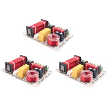 3X Divisor de Frequência de Alto-Falante de 3 Vias 300W HiFi Crossover Filter Filter Frequency Distributor para DIY Home Speaker Modification