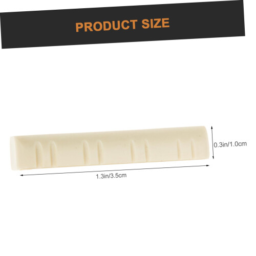 Mandolin Nut and Saddle Replacement Set for Quick Playability Restore, Easy Onstage Swap, 2pcs 1