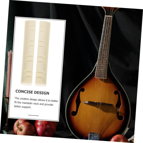 Mandolin Nut and Saddle Replacement Set for Quick Playability Restore, Easy Onstage Swap, 2pcs 2