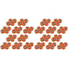 80Pcs 6X30X13mm Plastic Coated Sealed Bearings Steel 606Z Deep U  Guide Pulley Rail  Rolling Bearing Wheel