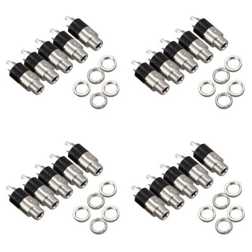20PCS 3.5mm Stereo Jack Panel Mount Connector
