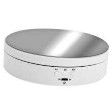 Motorized Rotating Display Stand 360 Smooth Rotation for Jewelry and Products with 3 Speed Modes