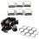 10 Pcs Panel Mount 17.9x13.8mm  Socket & 60Pcs Micro-Usb Type B Female 5 Pin Smt Placement Smd Dip Socket Connector 2