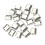 10 Pcs Panel Mount 17.9x13.8mm  Socket & 60Pcs Micro-Usb Type B Female 5 Pin Smt Placement Smd Dip Socket Connector 3
