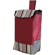 Waterproof Oxford Shopping Cart Bag with Heavy Load Capacity, Foldable Trolley Replacement Bag Red