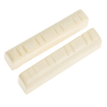 Mandolin Nut and Saddle Replacement Set for Quick Playability Restore, Easy Onstage Swap, 2pcs