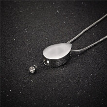 10X Personalized Teardrop Shape of Waterdrop Cremation Urn Necklace with Fill Kit for Ashes Cremation Jewelry