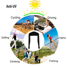 2Pairs Cooling Sjaal Arm Mouwen Zon Bescherming Sjaal Sjaal Anti-UV Arm Mouwen met Vingergat voor Fietsen