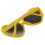 2X Moda Divertida Verano Forma de Corazon de Amor Gafas de  Amarillo 3
