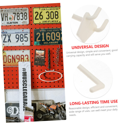 100pcs Heavy Duty Pegboard Hooks and Slatwall Accessories for Garage Wall Storage 2