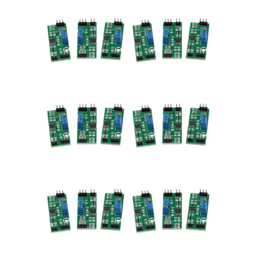 18Pcs LM393 3.5-24V Voltage Comparator Module with LED Indicator High Level Output Analog Comparator Control