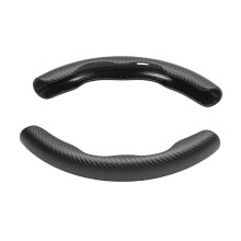 Carbon Fiber Pattern Steering Wheel Cover Fit for Tahoe Silverado CTS 40cm Black