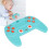 Baby Silicone Teether Game Controller Toy, Blue, Soft & Safe 13