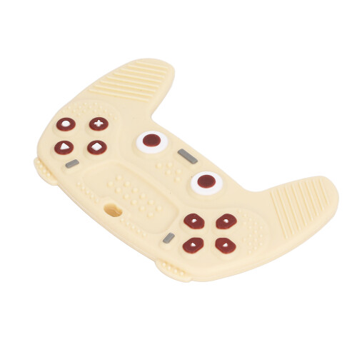 Giocattolo in Silicone per Bambini a Forma di Controller di Gioco, Morbido, Beige 1