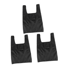 Reusable Shopping Bags Set of 3, Large Capacity Foldable Tote with Black Pouch for Grocery and Supermarket
