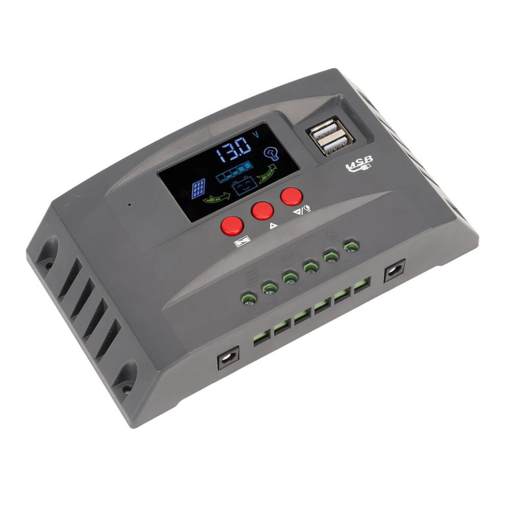 Mppt Solar Charge Controller 12V/24V 10A With Lcd & Dual Usb 8441389646755