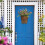 Silk Flower Wreath45cm Multicolor Front Door Decoration 6