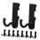 10Pcs Black ABS Pegboard Utility Hooks for Secure Tool Holding and Versatile Storage 1