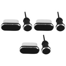 3X Usb C Aluminum Dust Plug Set Type-C Charging Port 3.5mm Headphone Jack Cell Phone Accessories for Mate 20