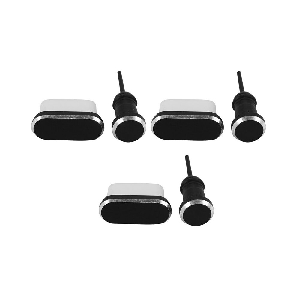 3X Usb C Aluminum Dust Plug Set Type-C Charging Port 3.5Mm Headphone Jack Cell Phone Accessories For Mate 20 4712406326672