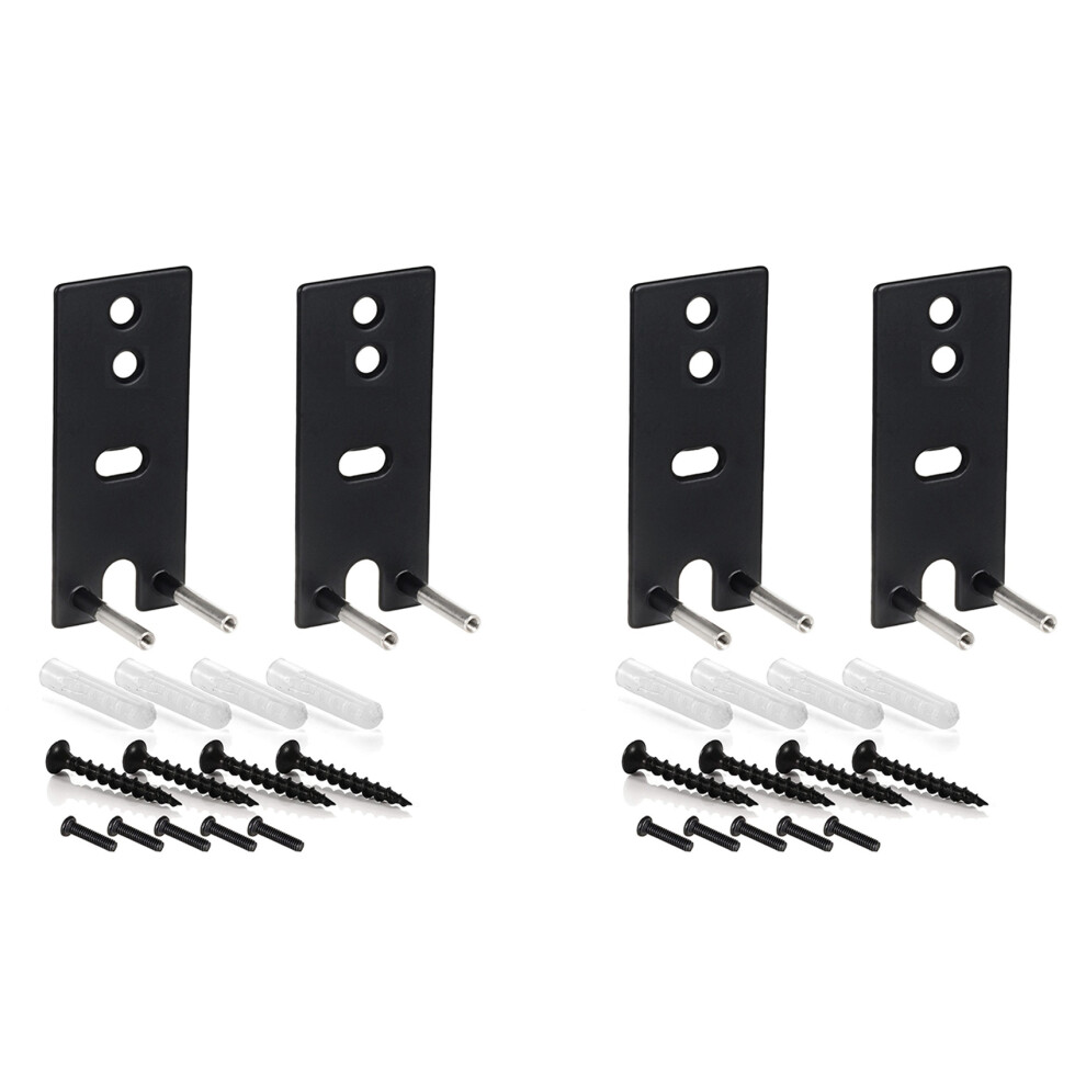 Photos - Educational Toy 4X Steel Black Wall Mount Brackets Replacement for OmniJewel Lifestyle 650 & Surround Speakers 700