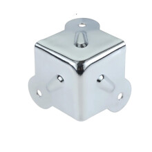 4pcs 51mm Silver Metal Corner Protectors for Boxes and Aviation Luggage Case Brackets