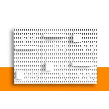 White Pegboard Wall Organizer Kit, SpaceSaving Storage Panel for Home Office, 6 Pack