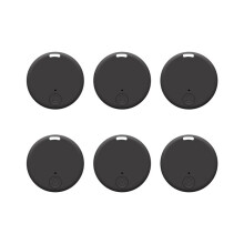 6 Pack GPS Tracker for Vehicles Key Finder GPS Tracker GPS Tracker Pet GPS Tracker Black