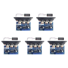 5X 2.1 Channel Digital Power Amplifier Board with Remote Control 2x25W+50W BT5.0 Subwoofer Class D Amplifier Board