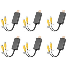6X USB to CVBS RCA Video Output Adapter Box Interface Connect to Monitor Display Device for Android Radio Multimedia(A)