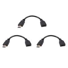3X -Compatible Male to Female Extender Cable Short and Convenient for Chrome Cast, Fire Tv Stick