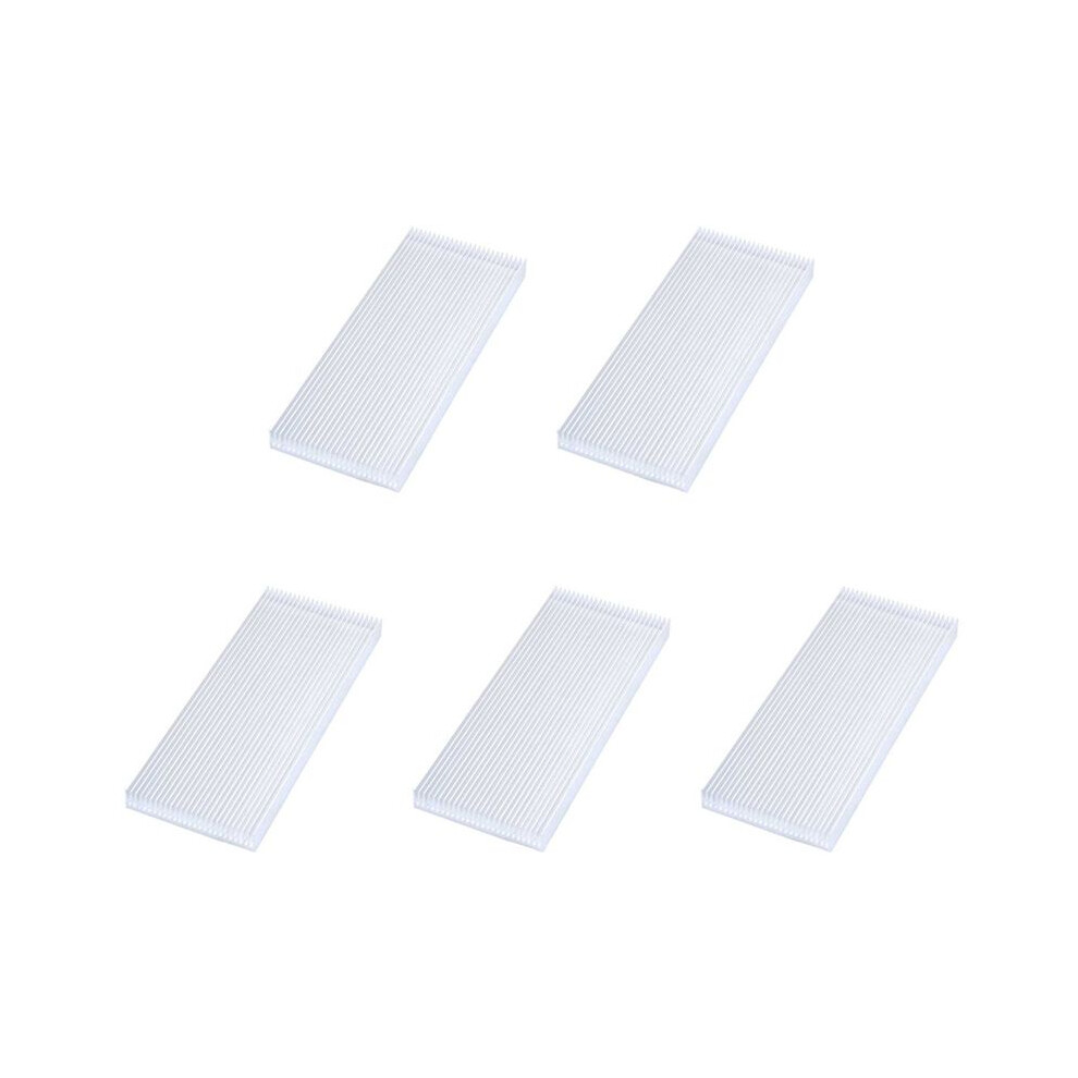 Photos - Computer Cooling 5X Aluminum Heat Sink Heatsink for High Power LED Amplifier Transistor 100x41x8mm