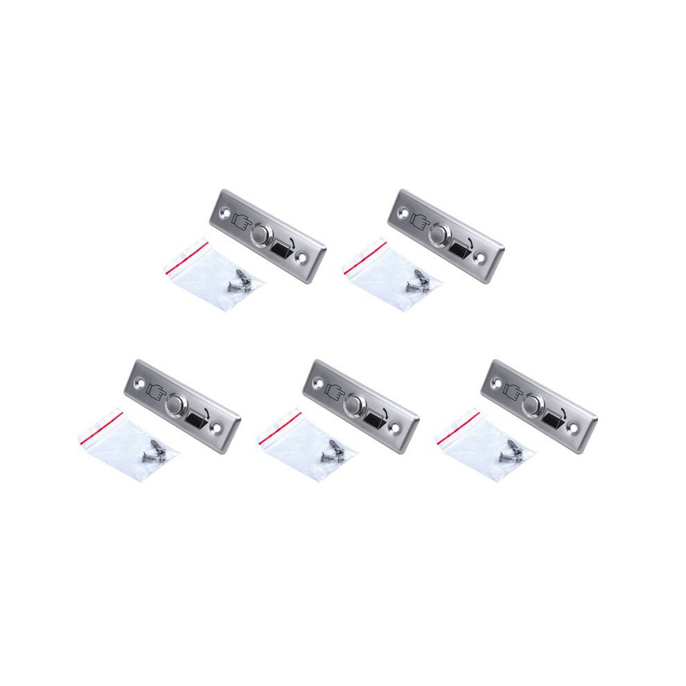 5X Steel Door Exit Release Push Button Home Part Of Access Control M1l3 Silver 6033511158056