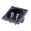 10X Square Shape Double Binding Post Type Speaker Box Terminal Cup Black 5