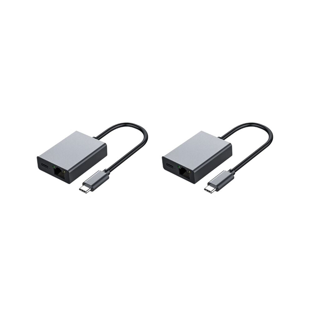 2X For Tv 4K Usb Dock Adapter Usb C Ethernet Usb C To Ethernet Adapter Plug And Support Pd Charging 6033892498482