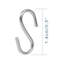300 Pieces  S Hooks Connectors Metal S-Shaped Wire Hook Hangers for DIY Crafts, Hanging Jewelry, Key Chain and Tags