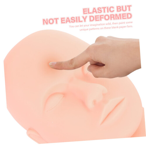 Eyelash Extension Mannequin Head with Realistic Face Shape, Reusable Lash Training Model for Makeup 2